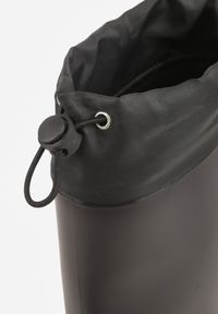 Renee - Czarne Kalosze ze Ściągaczami przy Cholewce Bastotus. Okazja: na co dzień. Kolor: czarny. Szerokość cholewki: normalna. Styl: casual #3