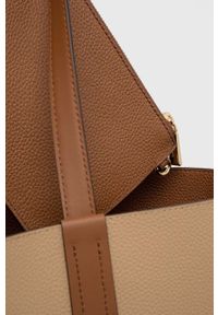 MICHAEL Michael Kors torebka skórzana dwustronna kolor brązowy. Kolor: brązowy. Materiał: skórzane. Rodzaj torebki: na ramię #4