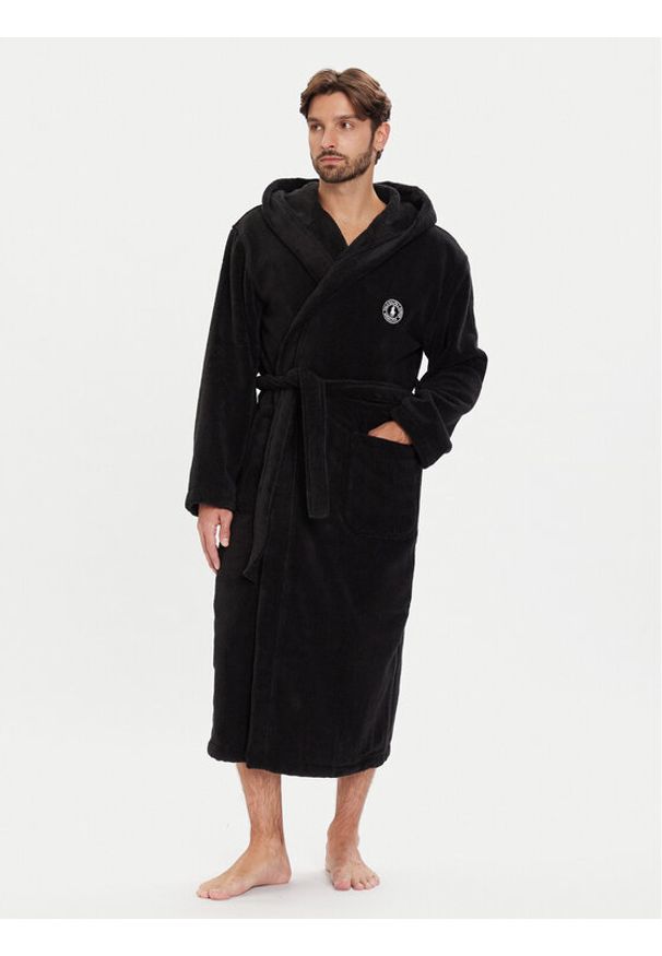 Polo Ralph Lauren Szlafrok 714982502001 Czarny. Typ kołnierza: polo. Kolor: czarny. Materiał: bawełna