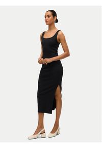 Vero Moda Sukienka codzienna Chloe 10325601 Czarny Slim Fit. Okazja: na co dzień. Kolor: czarny. Materiał: bawełna. Typ sukienki: proste. Styl: casual #6