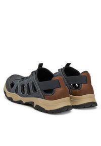 Rieker Półbuty B8366-14 Granatowy. Kolor: niebieski. Materiał: materiał, syntetyk, skóra #3