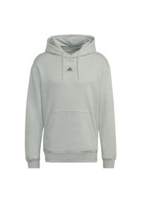 Adidas - Bluza z polaru adidas Essentials FeelVivid. Kolor: zielony. Materiał: polar