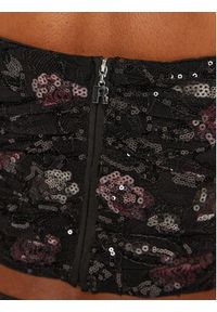 ROTATE Top 113311100 Czarny Slim Fit. Kolor: czarny. Materiał: syntetyk