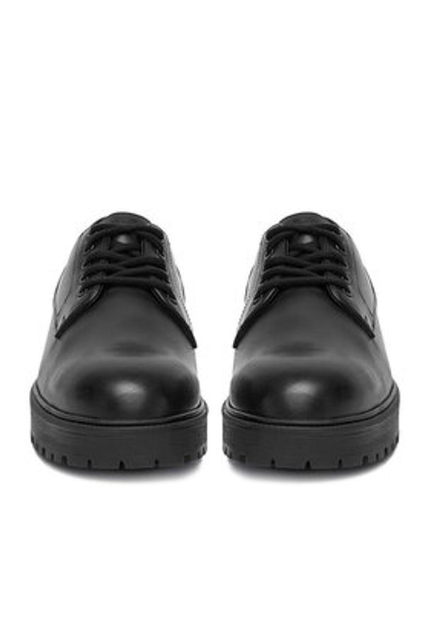 Badura Półbuty EO-ANTON-01 MI08 Czarny. Kolor: czarny. Materiał: skóra