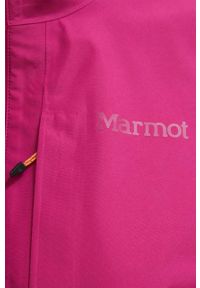 Marmot kurtka outdoorowa Minimalist GORE-TEX kolor różowy gore-tex. Kolor: różowy. Materiał: tkanina, tworzywo sztuczne, włókno, materiał. Technologia: Gore-Tex #6