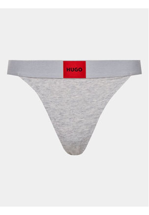 Hugo Stringi String Red Label 50492326 Szary. Kolor: szary. Materiał: bawełna