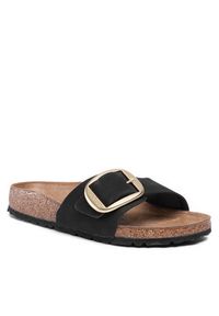 Birkenstock Klapki Madrid Big Buckle 1023373 Czarny. Kolor: czarny. Materiał: skóra, nubuk #3