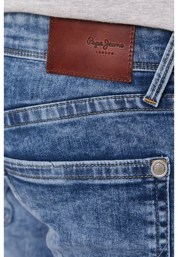 Pepe Jeans - Szorty jeansowe Hatch. Okazja: na co dzień. Kolor: niebieski. Styl: casual