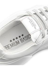 PREMIUM BASICS - Białe sneakersy Snow. Kolor: biały. Materiał: poliester. Wzór: aplikacja #3