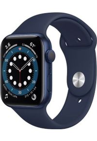 APPLE - Smartwatch Apple Watch 6 GPS 40mm Blue Alu Navy Sport Granatowy (MG143WB/A). Rodzaj zegarka: smartwatch. Kolor: niebieski. Styl: sportowy