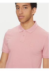 BOSS Polo Passenger 50507803 Różowy Slim Fit. Typ kołnierza: polo. Kolor: różowy. Materiał: bawełna #5