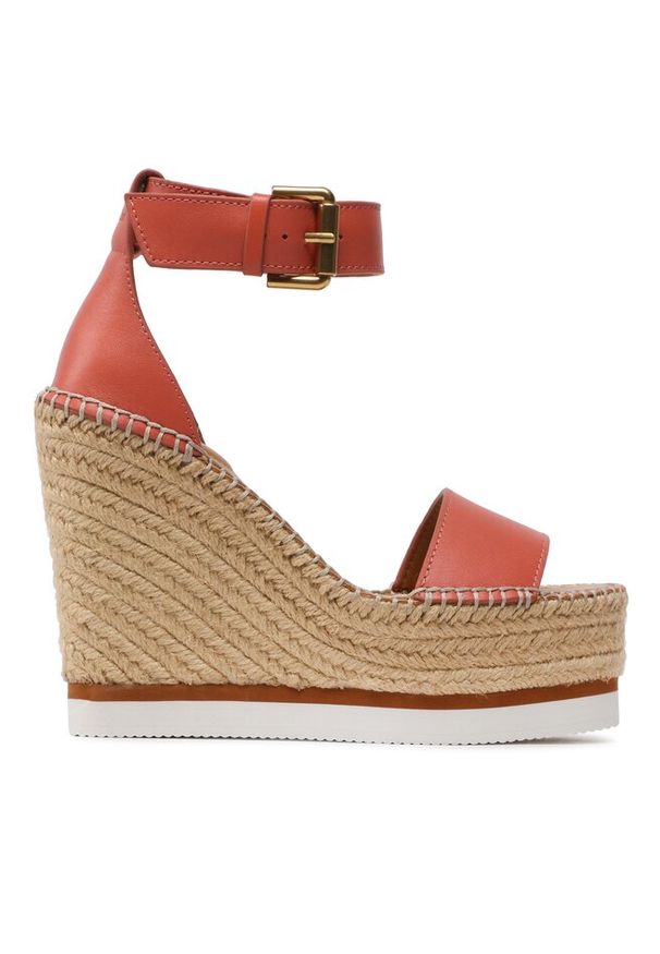 Espadryle See By Chloé. Kolor: pomarańczowy