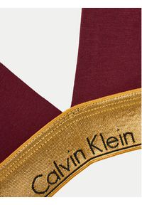 Calvin Klein Underwear Biustonosz bezfiszbinowy 000QF7787E Bordowy. Kolor: czerwony. Materiał: bawełna #3