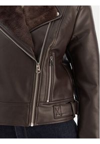 Vero Moda Kurtka z imitacji skóry Hailey 10250405 Brązowy Regular Fit. Kolor: brązowy. Materiał: skóra #3