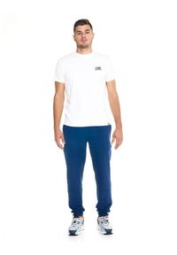 LEONE 1947 APPAREL - Męskie spodnie polarowe Leone Lifestyle. Kolor: niebieski. Materiał: polar. Sport: fitness
