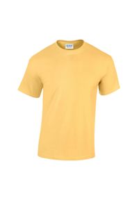GILDAN - Ciężka Bawełniana Koszulka Unisex Dla Dorosłych. Kolor: żółty. Materiał: bawełna. Sport: turystyka piesza #1