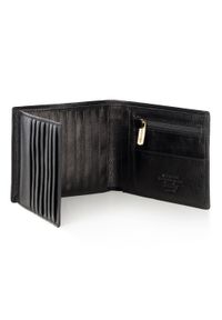 Wittchen - Męski portfel skórzany z rozkładanym panelem czarny. Kolor: czarny. Materiał: skóra #5