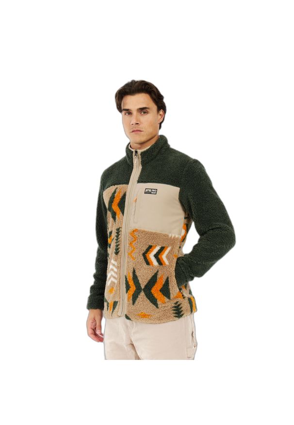 Polar zapinany na zamek błyskawiczny Protest Don. Kolor: zielony. Materiał: polar