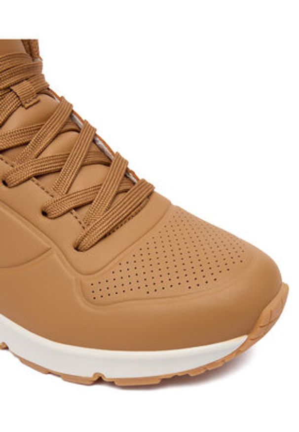 skechers - Skechers Sneakersy Uno 177097/CSNT Brązowy. Kolor: brązowy. Materiał: skóra