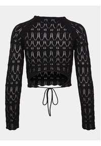 Vero Moda Sweter Fabienne 10299617 Czarny Slim Fit. Kolor: czarny. Materiał: bawełna #2