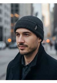 Sinsay - Czapka beanie - szary. Kolor: szary #1