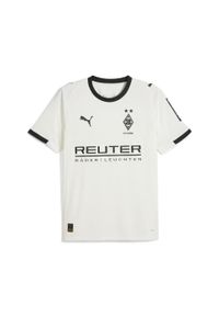 Puma - Męska koszulka domowa Borussia Mönchengladbach 25/26 PUMA Warm White Black. Kolor: biały, wielokolorowy, czarny. Sezon: lato