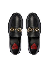 Love Moschino - LOVE MOSCHINO Loafersy JA10094G0NIA0000 Czarny. Kolor: czarny. Materiał: skóra #3