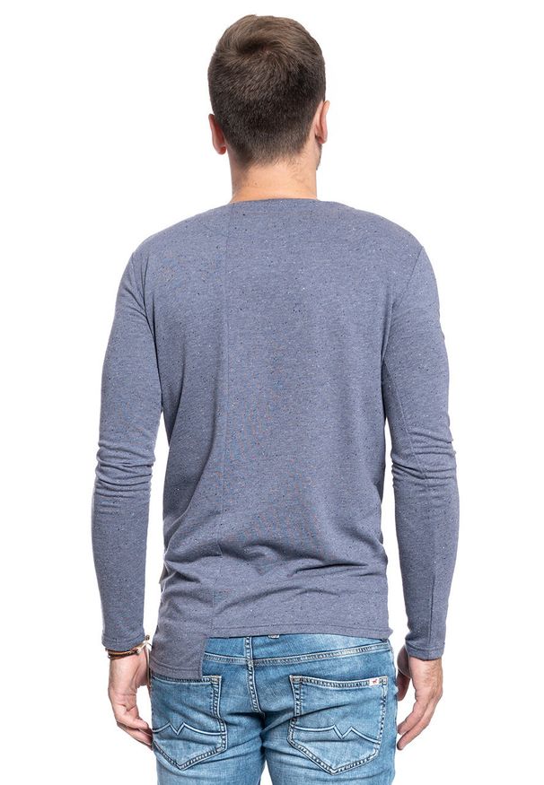 Anerkjendt - LONGSLEEVE ANERKJENDT SINUS CASTLE ROCK 8412313. Długość rękawa: długi rękaw. Wzór: melanż. Styl: rockowy
