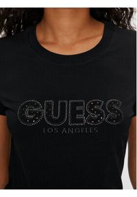 Guess T-Shirt W4GI14 J1314 Czarny Slim Fit. Kolor: czarny. Materiał: bawełna #5