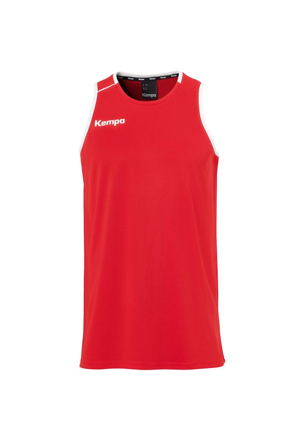 KEMPA - Tank top Kempa Player. Kolor: wielokolorowy, biały, czerwony. Materiał: materiał. Wzór: paski. Sport: koszykówka