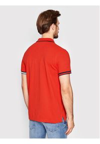 Tommy Jeans Polo Flag DM0DM12963 Czerwony Regular Fit. Typ kołnierza: polo. Kolor: czerwony. Materiał: bawełna #2