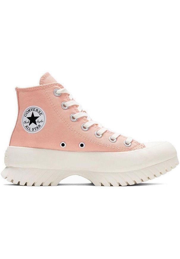 Buty sportowe Converse Ctas Lugged 2.0 Hi. Kolor: różowy. Materiał: materiał. Sport: skateboard