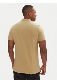 Tommy Jeans Polo DM0DM20676 Beżowy Slim Fit. Typ kołnierza: polo. Kolor: beżowy. Materiał: bawełna