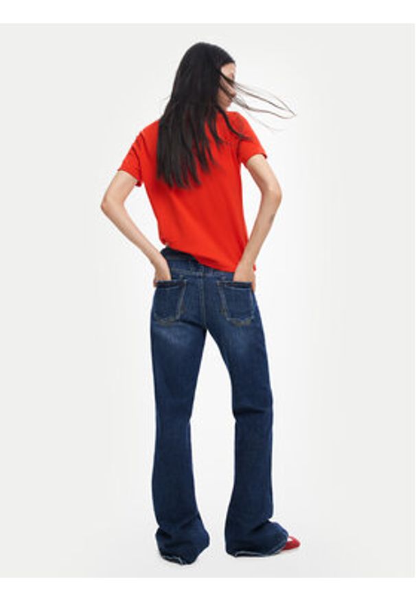 Desigual T-Shirt Florencia 26SWTK07 Czerwony Regular Fit. Kolor: czerwony. Materiał: bawełna