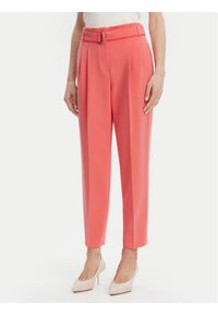 BOSS Spodnie materiałowe Tapiah 50490037 Różowy Regular Fit. Kolor: różowy. Materiał: syntetyk