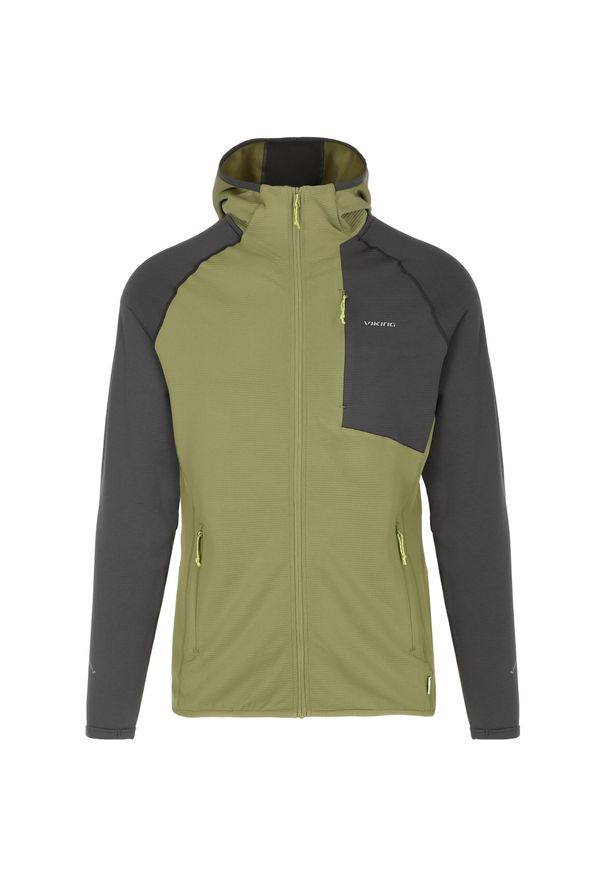 Viking - Bluza męska VIKING Birger Man rozpinana z kapturem. Typ kołnierza: kaptur. Kolor: zielony