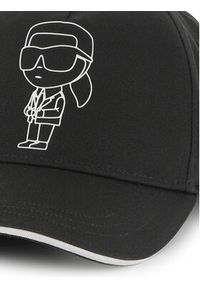 Karl Lagerfeld - KARL LAGERFELD Czapka z daszkiem Z30396 Czarny. Kolor: czarny. Materiał: bawełna, materiał #4