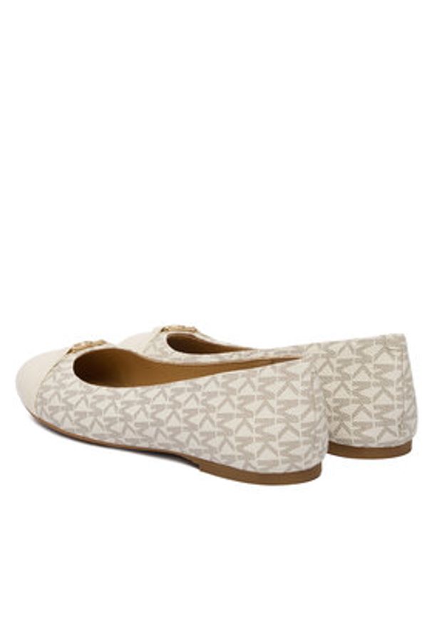 MICHAEL Michael Kors Baleriny Mandy Flat 40F5MAFP1L Écru. Materiał: skóra