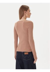 Kontatto Sweter 3M0830C Beżowy Slim Fit. Kolor: beżowy. Materiał: syntetyk #3