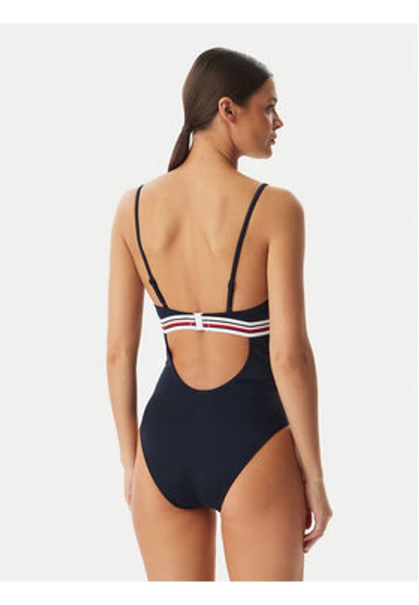 TOMMY HILFIGER - Tommy Hilfiger Strój kąpielowy UW0UW06357 Granatowy. Kolor: niebieski. Materiał: syntetyk