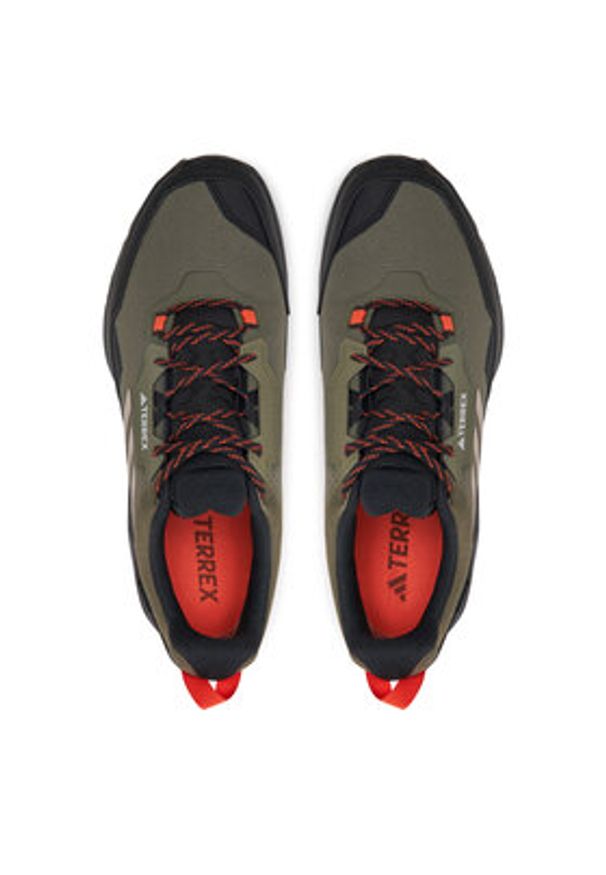 Adidas - adidas Trekkingi Terrex AX4 GORE-TEX IG6579 Zielony. Kolor: zielony. Materiał: mesh, materiał. Technologia: Gore-Tex. Model: Adidas Terrex. Sport: turystyka piesza