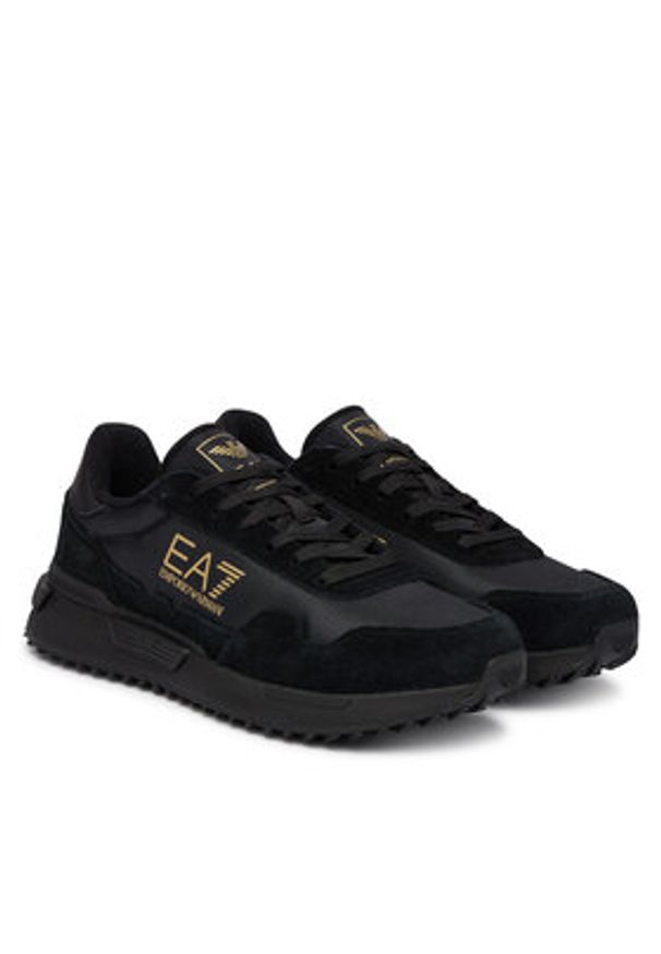 EA7 Emporio Armani Sneakersy 7X000380 AF19175 MZ177 Szary. Kolor: szary. Materiał: skóra