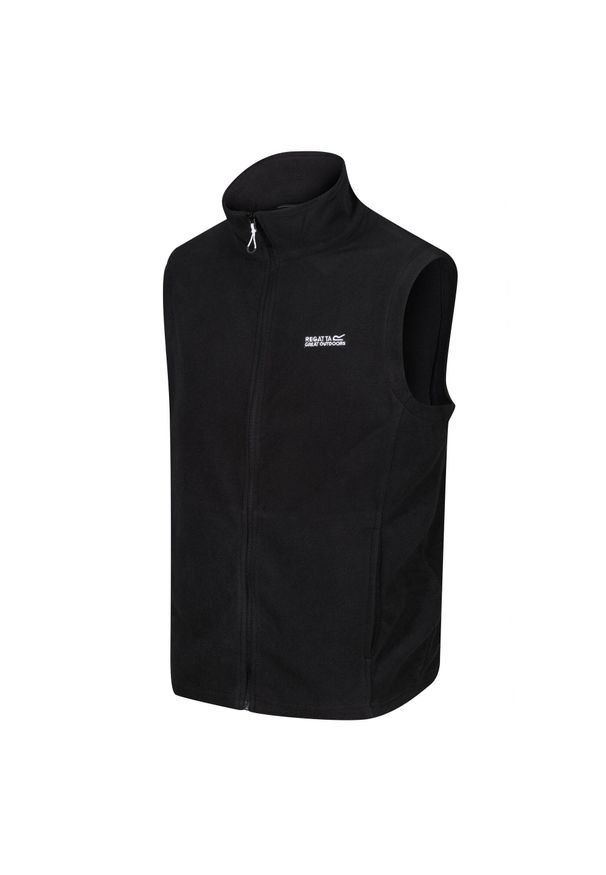 Regatta - Męska kamizelka Tobias czarna. Kolor: czarny, wielokolorowy, brązowy, zielony. Materiał: poliester. Sport: turystyka piesza