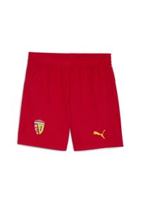 Puma - Męskie szorty RC Lens 25/26 PUMA Red Pelé Yellow. Kolor: czerwony, wielokolorowy, żółty. Materiał: tkanina. Sport: piłka nożna