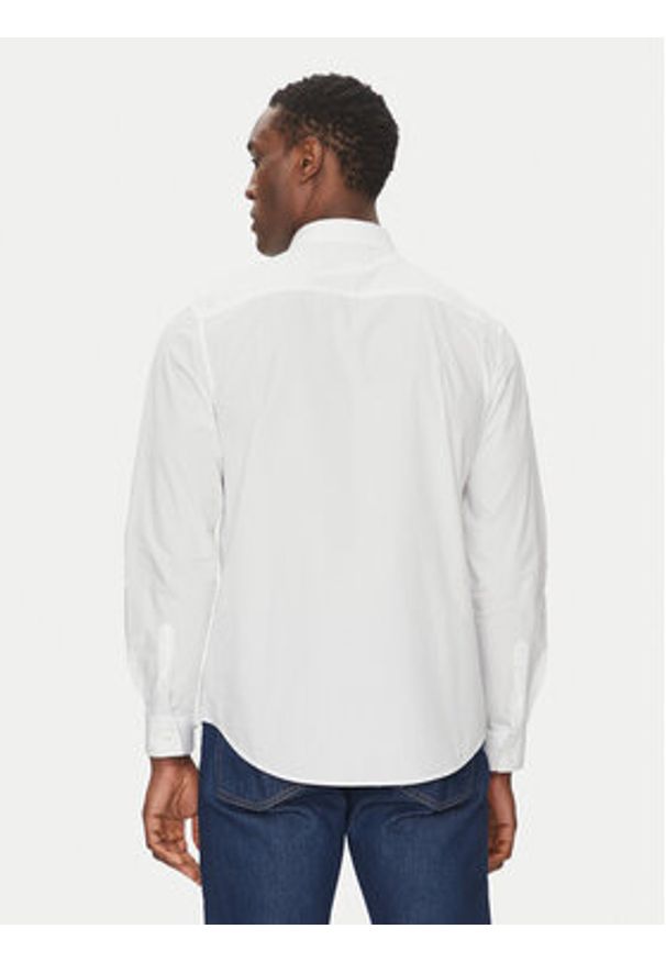 Calvin Klein Jeans Koszula LV040QM160 Biały Regular Fit. Kolor: biały. Materiał: bawełna
