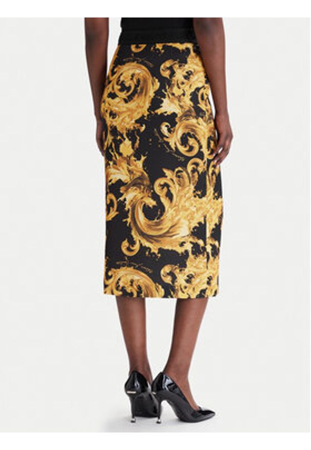 Versace Jeans Couture Spódnica ołówkowa 80HAE806 NS820 Czarny Slim Fit. Kolor: czarny. Materiał: syntetyk