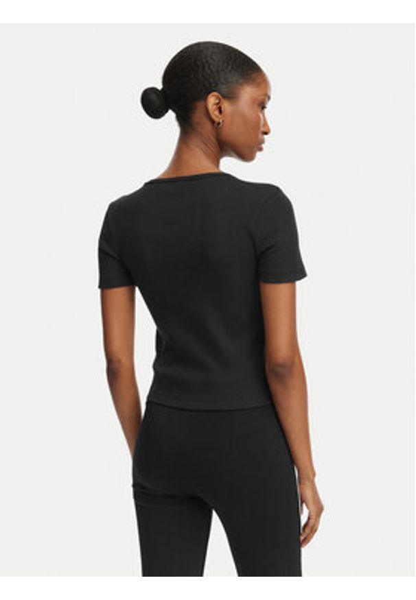 Hugo - HUGO T-Shirt Diheart 50562071 Czarny Slim Fit. Kolor: czarny. Materiał: bawełna