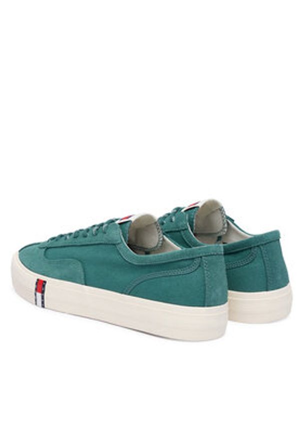 TOMMY HILFIGER - Tommy Hilfiger Tenisówki Archive Vulc EM0EM01760 Zielony. Kolor: zielony. Materiał: materiał