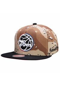 Czapka z daszkiem Mitchell & Ness NBA Philadelphia 76ers Choco Camo-P76YYPPPCAMO. Kolor: brązowy #1