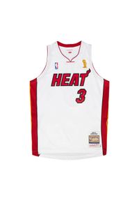 Mitchell & Ness - Jersey Miami Heat NBA Finals 2005 Dwyane Wade. Kolor: biały. Materiał: jersey. Sport: koszykówka #1